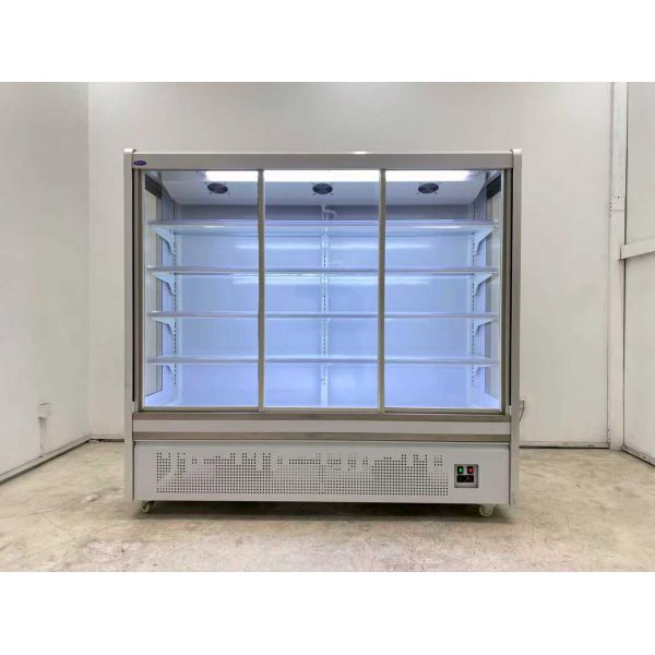 Multi Layer Air Curtain Refrigerator 3 Doors Commercial Multideck Fridges
