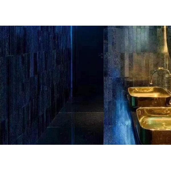 Dazzling Blue Marble Effect Wall Tiles Bathroom Verde Green Marble Tile Metallic Texture 1200x2600mm