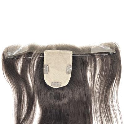 Hotsale Silk Base Topper With Swiss Lace HD Hairline Replacement Fish Line 100% Human Hair Women Hair Pieces