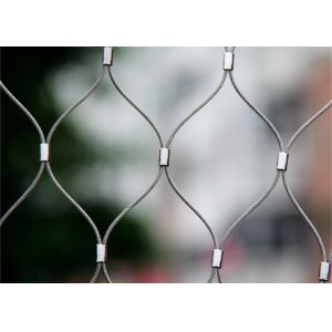 SS316 30mm*30mm Wire Rope Mesh Manufacturer For Avairy Zoo Mesh