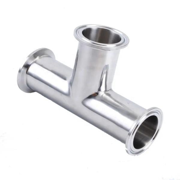 Oil Water Gas 3A DIN Cylindrical Head Code SS316L 304 Sanitary Standard Clamp Tee 1/4''-6