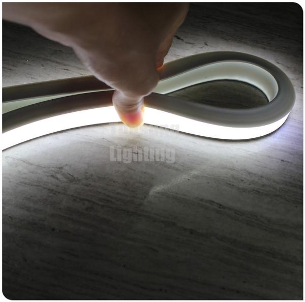 New 12v white silicone flexible neon-flex led rope lightings square 16x16mm anti-uv PVC neon strip top-view 2835 smd