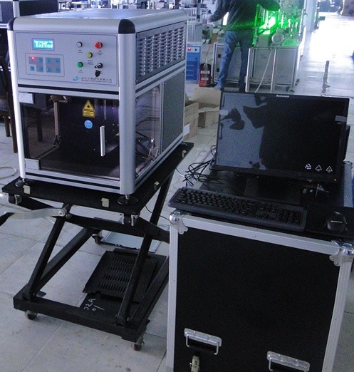 Compacted Glass Carving Machine , High Accuracy Laser Glass Etching Machine