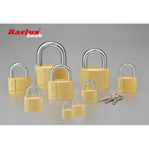 Popular High Security Waterproof Brass Padlock with 3 Brass Keys and Hardened Shackle