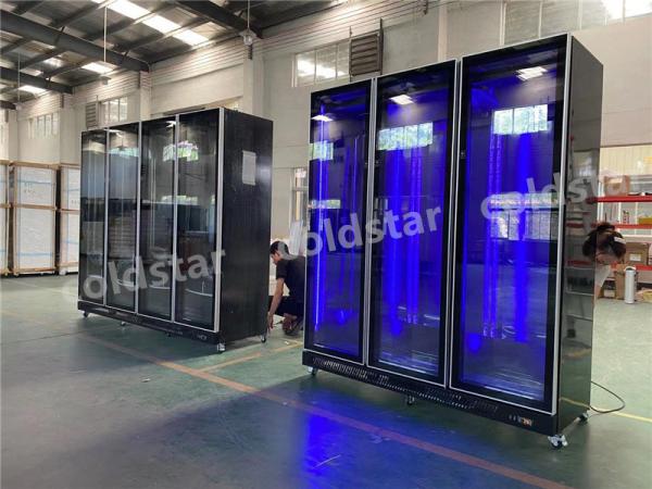 Commercial Full Glass Door Display Fridge Refrigerated Showcase Upright Beer Beverage Cooler
