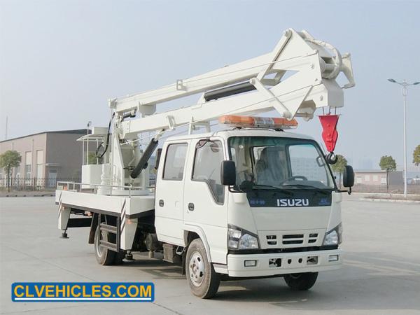ISUZU 600P Boom Lift Truck Mounted Euro5 12m 14m Folding Arm