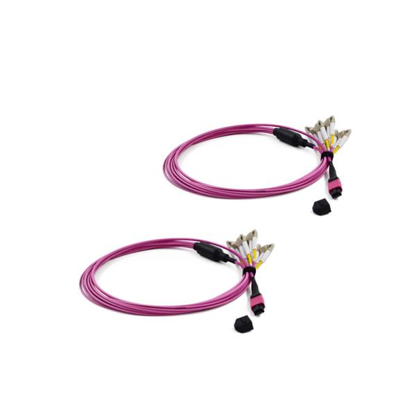 Low Insertion Loss 3.0mm Diameter 12 Fiber MTP to LC Pre-Terminated Cable with Loose Tube