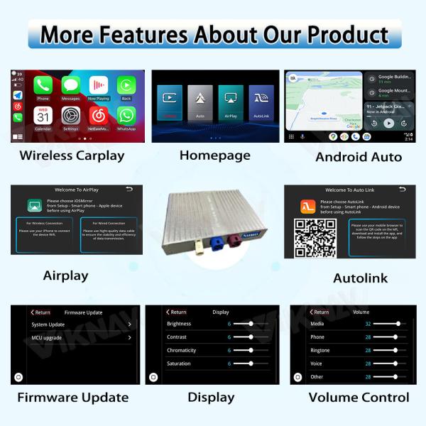 Boîte d'interface de voiture Linux pour Lexus UX 2019-2022 sans fil Apple CarPlay Android Auto