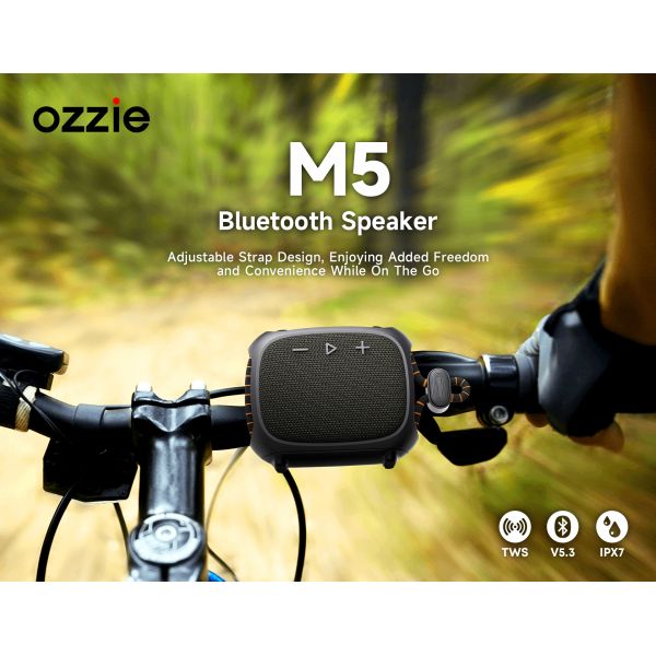 IPX7 Waterproof 8W Bike Mountable Bluetooth Speaker - Wireless Portable Outdoor Speaker