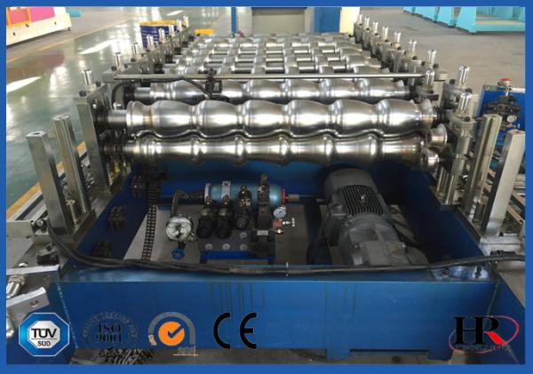 PLC Control Steel Metal Door Frame Roll Forming Machine 5.5KW 8 - 12 m / min
