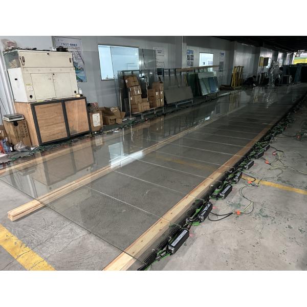 Наружное стекло на внутренних помещениях Прозрачное светодиодные панели дисплея Экран светодиодный фотоэлектрическое стекло P14 Занавес стекло