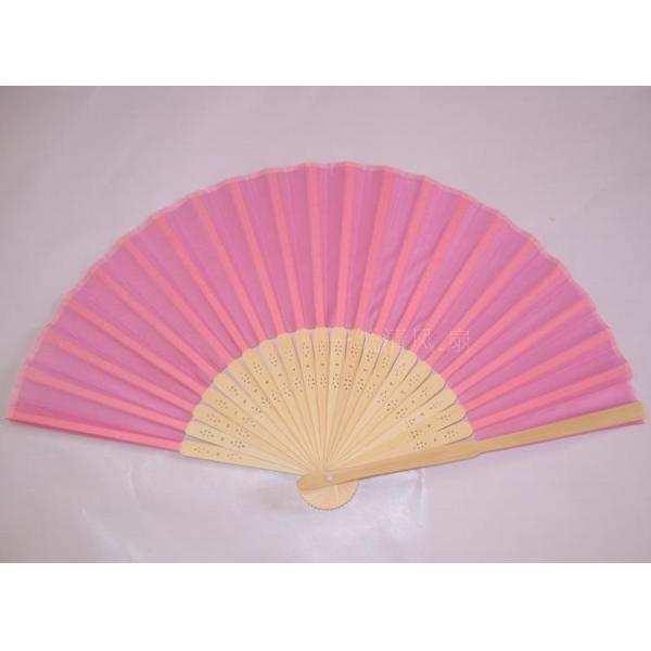 Natural Bamboo Frame Hand Held Wedding Fans Foldable 21cm Silk  Printing