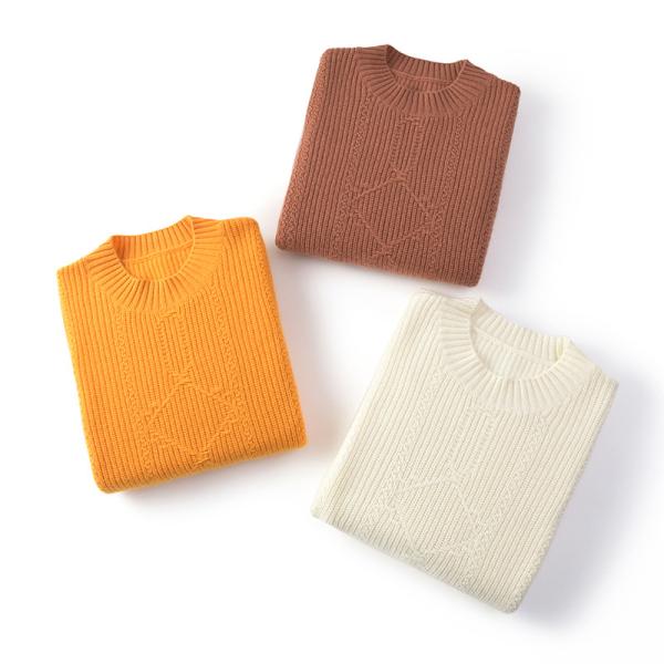 Высоким эластичным длинным свитер связанный рукавом применяет обложку к свитеру дружелюбных женщин случайному