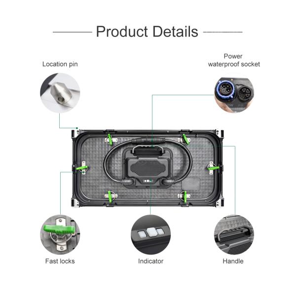 P4 P667 Energy Saving Front Service Painel De LED Module Outdoor Full Color Video Wall LED Display Screen
