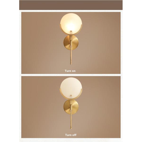 Art Deco Gold Led Wall Lamp Parlor Wall Sconce Bedroom Bedside Aisle Balcony Wall Lights (WH-OR-239)