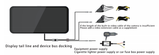 Водонепроницаемое автомобильное боковое зеркало 6,25 дюймовый экран с слепым пятном