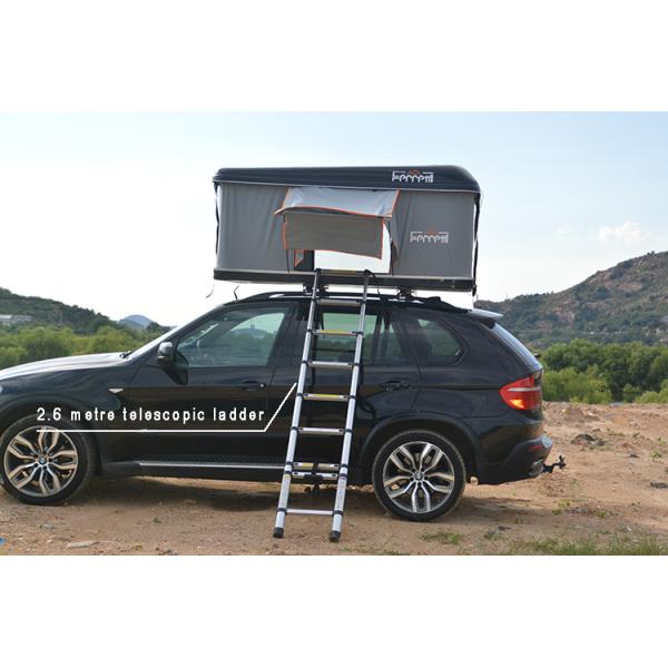 Canvas Fabric Single Layer Mechanically Operated Hard Shell Roof Tent