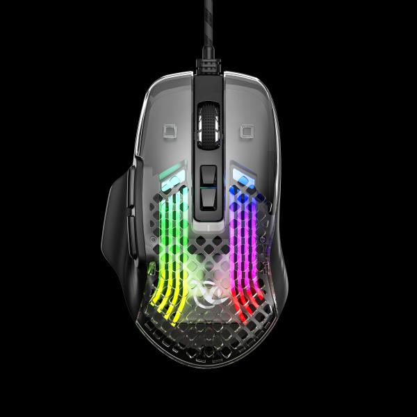 Ergonomic 115g Wireless Mouse 2.4G Bluetooth Dual Connection 4000 DPI 3 Million Clicks RGB Breathing Light