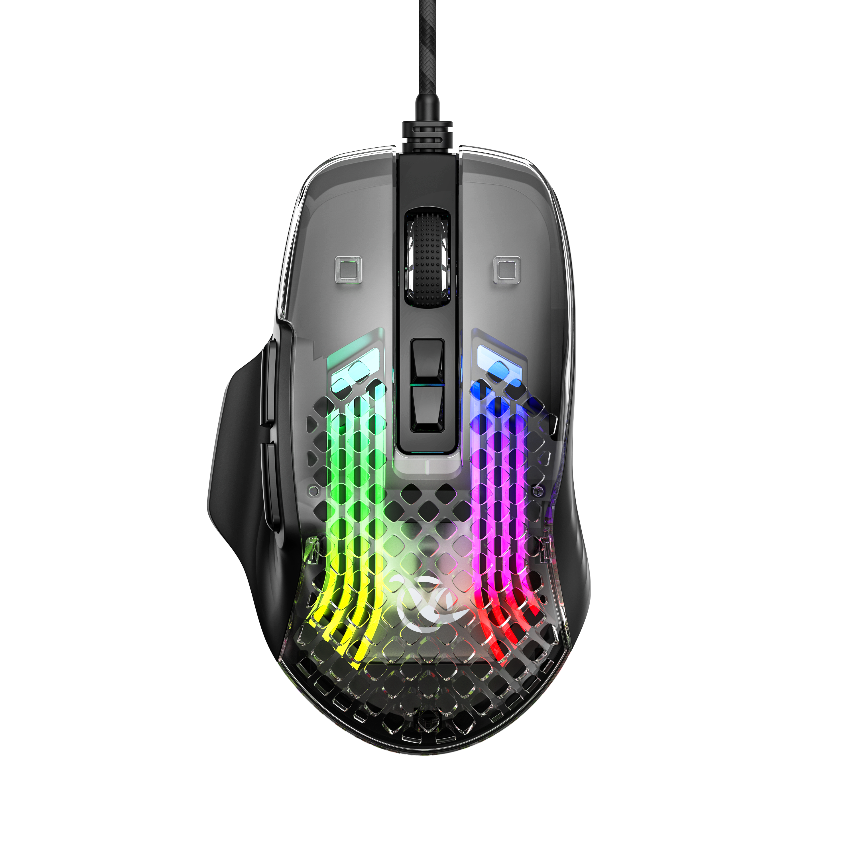 Ergonomic 115g Wireless Mouse 2.4G Bluetooth Dual Connection 4000 DPI 3 Million Clicks RGB Breathing Light