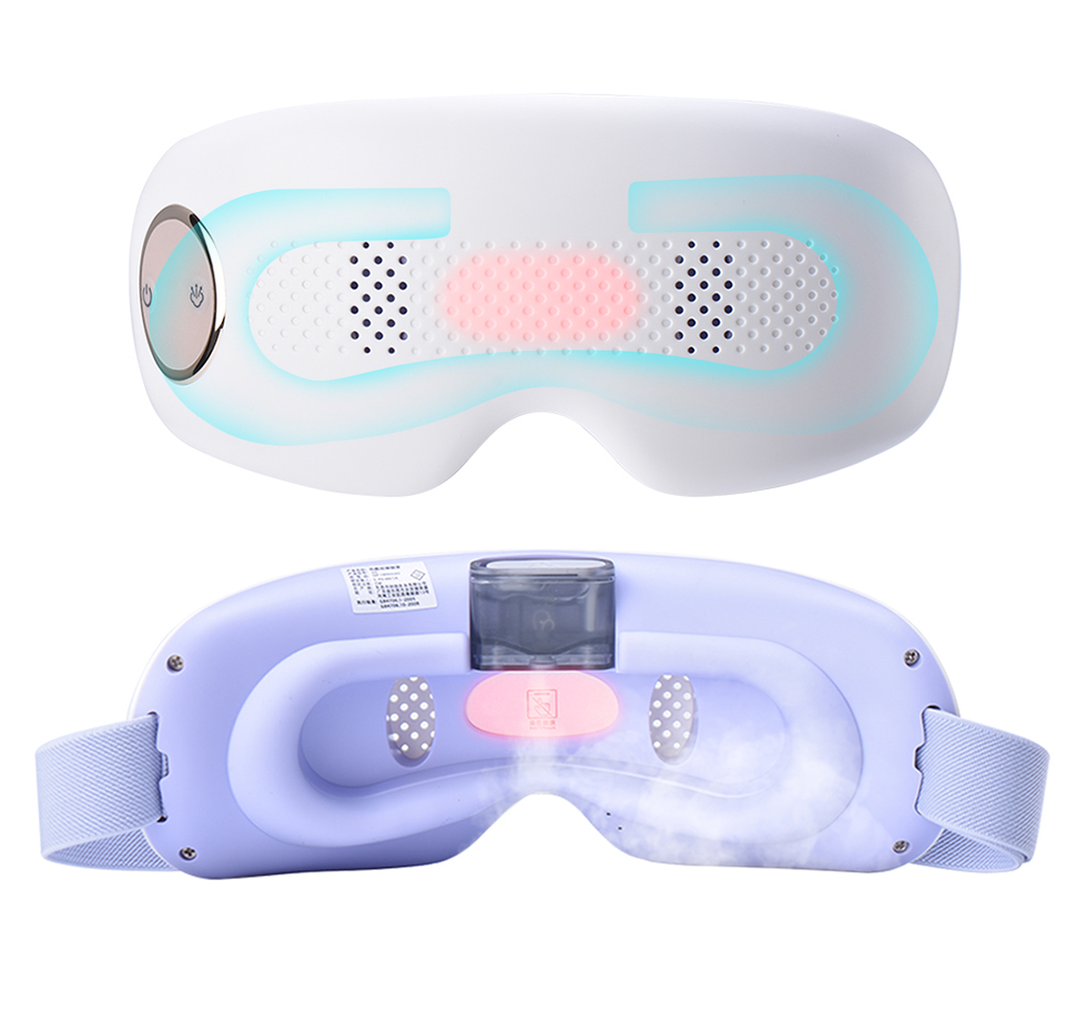 Steam Masajeador De Ojos Portable Eye Massage Equipment Vibration Eye Mask Electric Eye Massager with Heat Compression