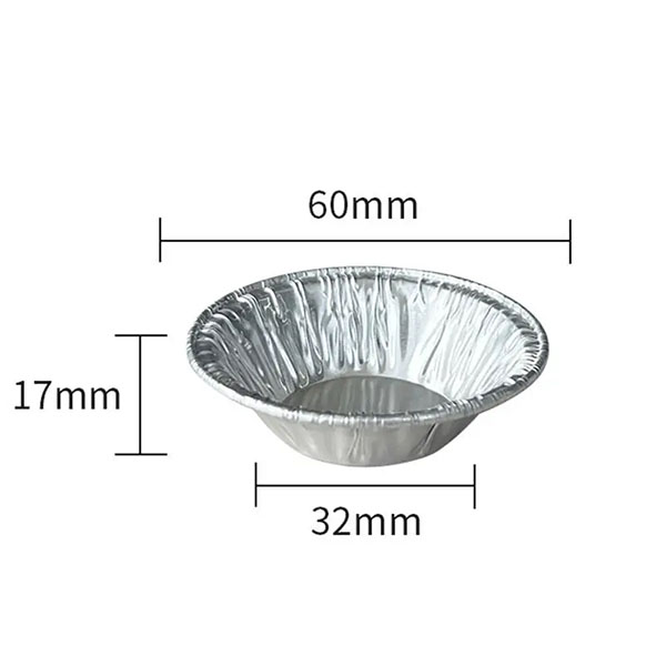 Disposable Tart Pans Mini Tart Cup Apple Round Mold Tray Tins