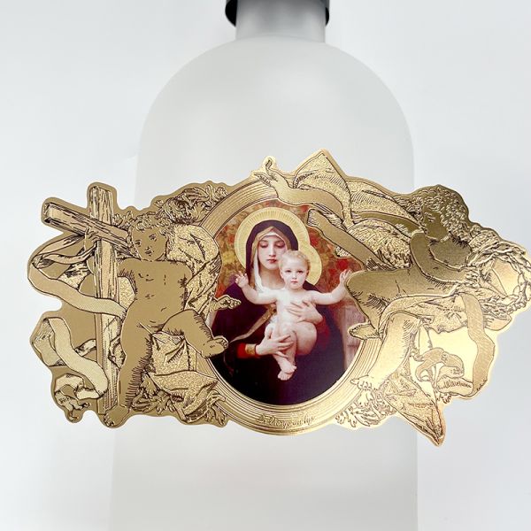 Custom Private Gold Hot Stamping Embossed Logo Candle Jar Sticker Labels Waterproof Perfume Bottle Labels Sticker