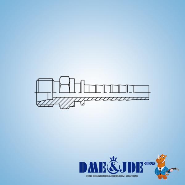 DP1MMS Straight Hydraulic Hose Connector Heavy 24° Cone Male Straight Hose Fitting