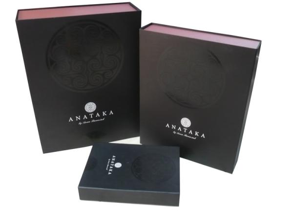 Anataka Folded Paper Keepsake Gift Boxes With Magnet Closure, Logo Shining UV