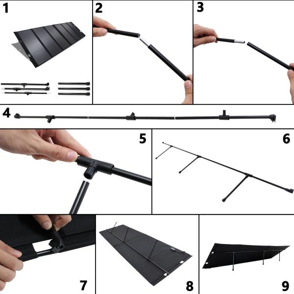 150W Monocrystalline Portable Folding Solar Panels Folding Solar Panel Blanket