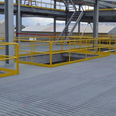 Slip-Resistant Durable Load-Bearing Platform Steel Grating Plate for Municipal Engineering