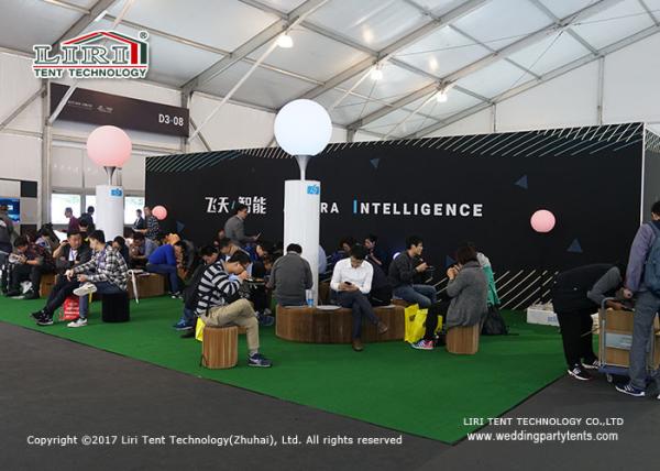 Huge Marquee Tent Structure System For Car Exhibition Show / White Party Tent