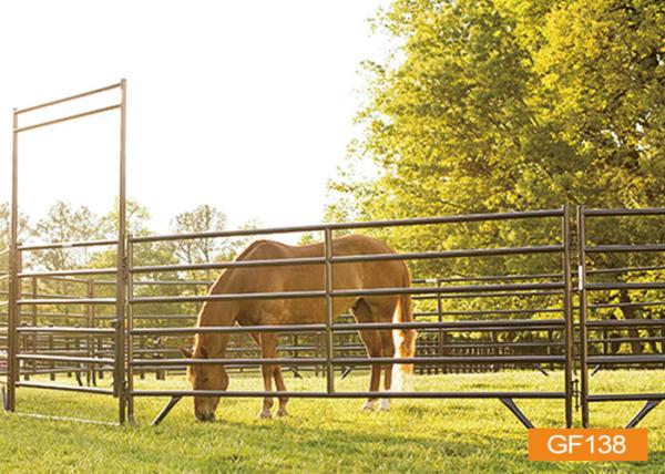 Tubes ronds soudés de 2,2mx1,7m Panneaux de clôture pour cheval