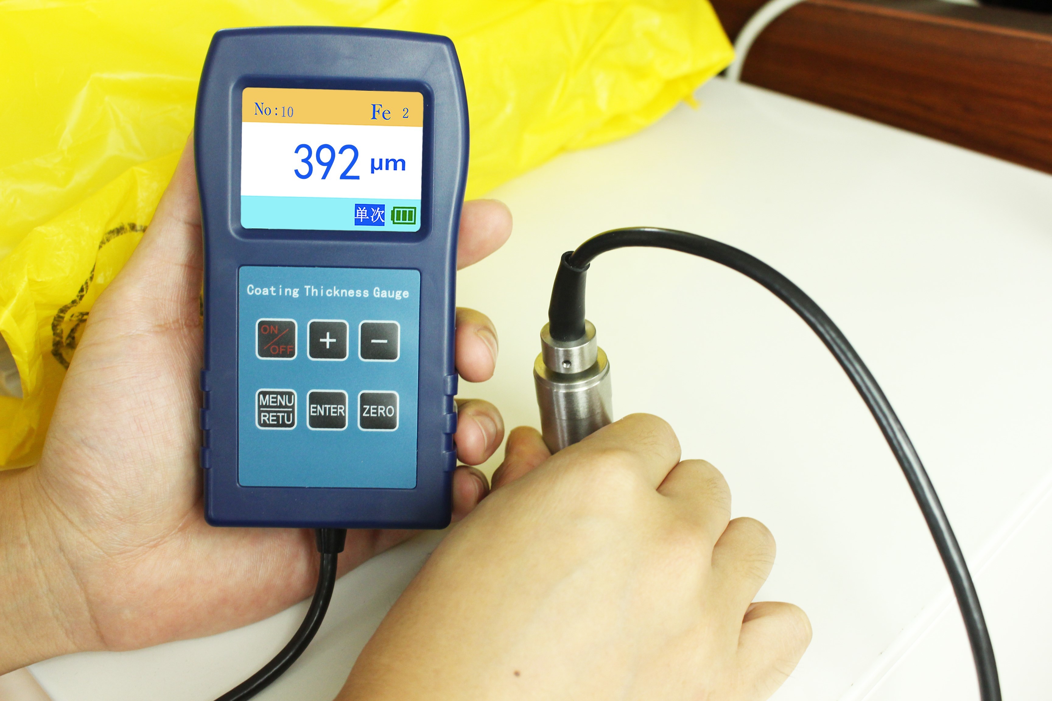 TG-6003 Digital Coating Thickness Gauge Magnetic/Eddy Current 0-9500μm with Bluetooth