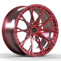 VOYAH FREE 20x8.5 Polished Red 1 Piece Forged Wheels