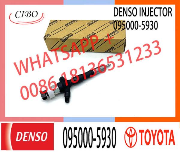 Injetor de trens comuns 095000-5930 para camiões Toyota Injetor de bomba diesel 23670-09060 para motores de alta pressão Toyota