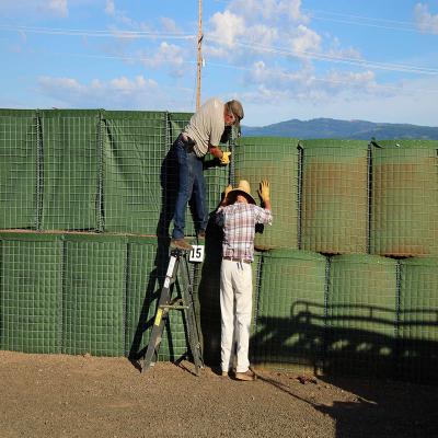 A areia militar encheu cestas de 6mm Hesco
