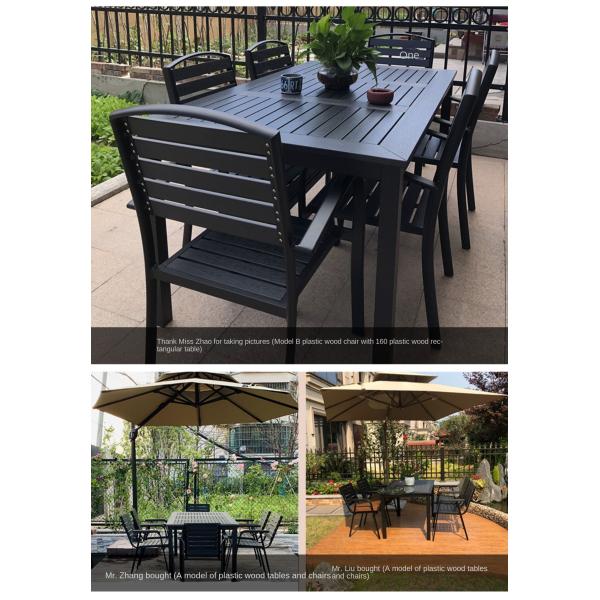 Round Patio Garden Table And Chairs With Aluminium Frame For Restaurant Courtyard