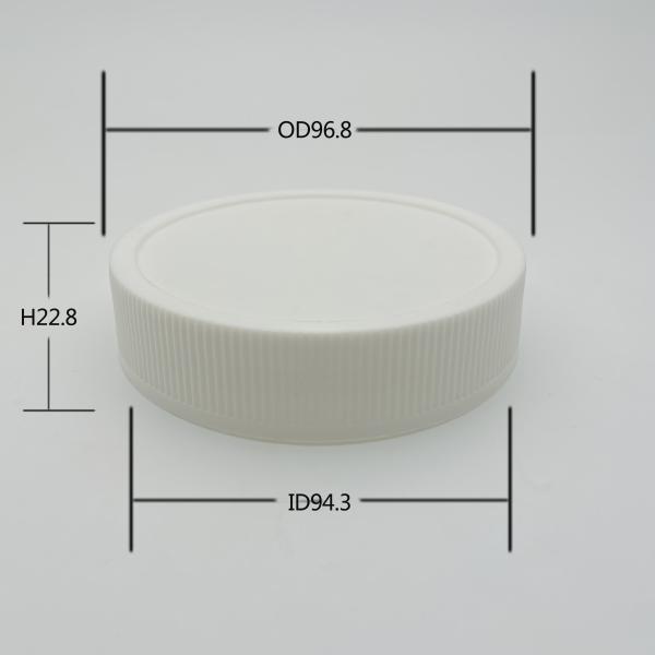 White Plastic Mason Jar Lids , 95MM Twist Top Bottle Caps