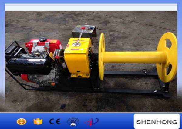 Cable Pulling Gas Powered Winch Air Cooled Diesel Engine 840×600×500