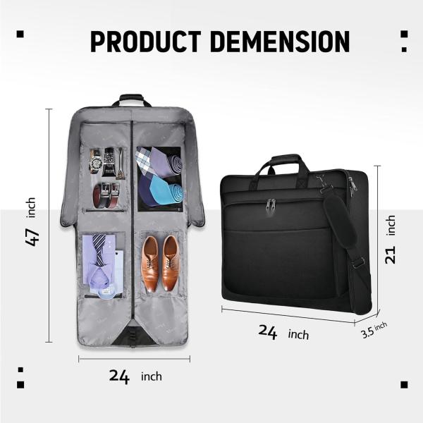 Wrinkle Free Large Capactity Carry On Luggage Bag Waterproof Hanging Suit Case