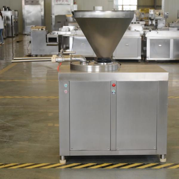 Commercial Automatic 600-800kg/H Vertical Hydraulic Double-tube Sausage Stuffer Filling Machinery on Sale