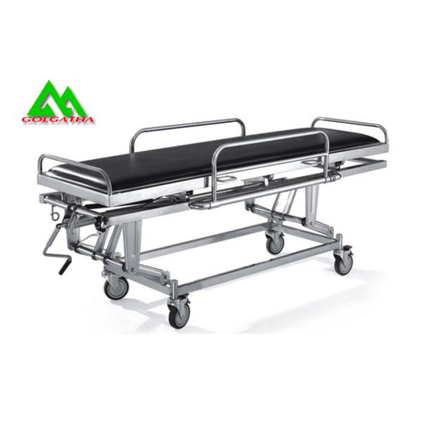 Stretcher Bed Hospital Ward Equipment With Wheels , Patient Transport Stretchers