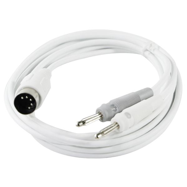 5-Pin 180° DIN Female to Dual Banana Plug Cable Assembly for Audio Testing or Power Supply Equipment Shielded Signal Cord