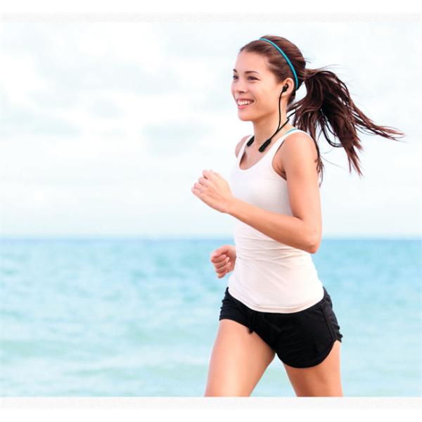 Wireless CSR V4.1 Neckband Bluetooth Earphones RoHS Certification