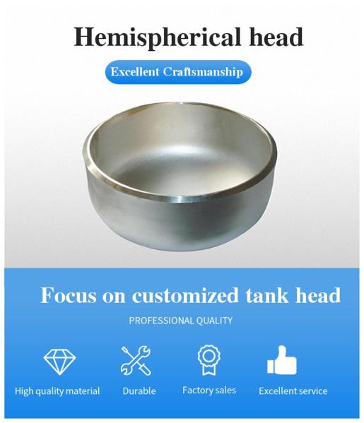 Stainless Steel Storage Tank Fire Pit Dish Head with ODM Support and Customized Circle