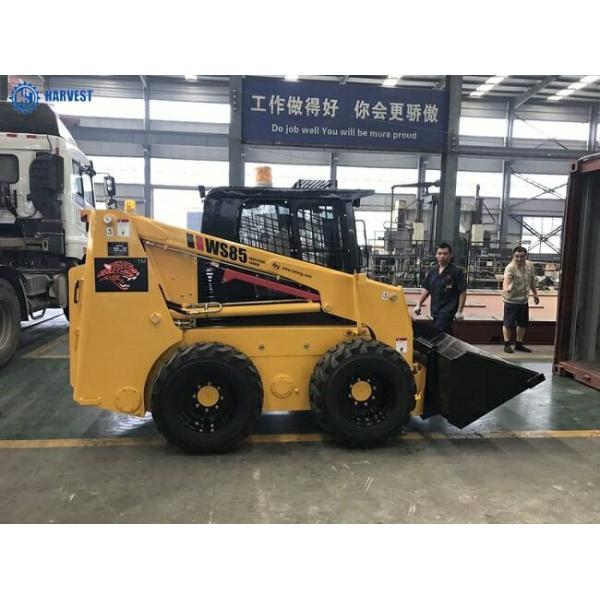 Carregador do boi do patim do motor WS85 da capacidade de funcionamento 1050kg 85HP Mitsubishi 62kW