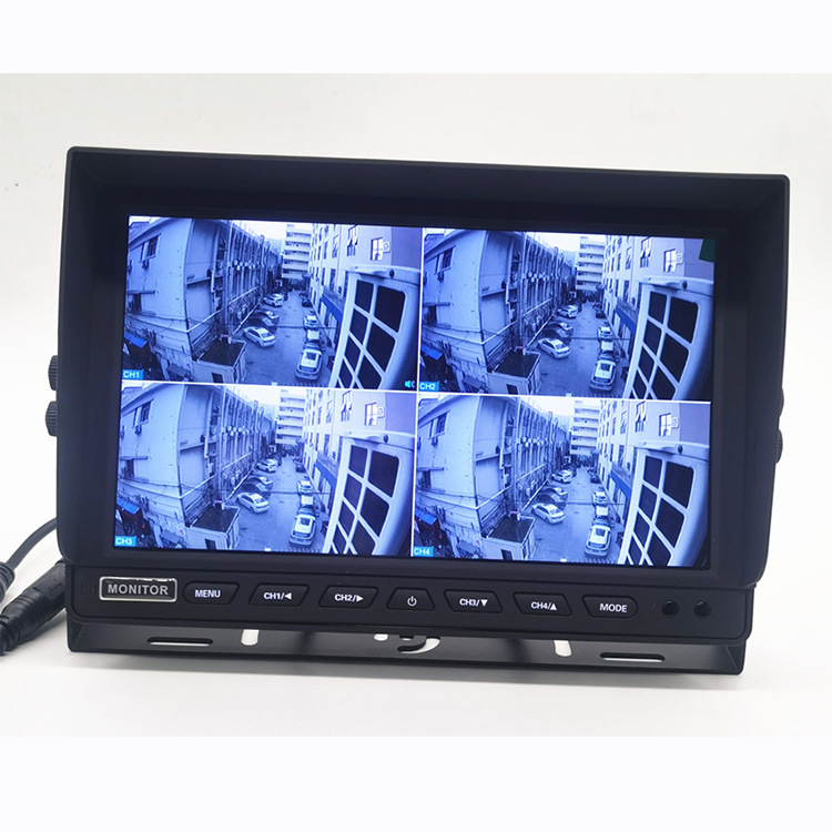 монитор автомобиля камеры рекордера DVR наблюдения безопасностью квадрацикла полиэкрана 4ch 10,1 дюйма