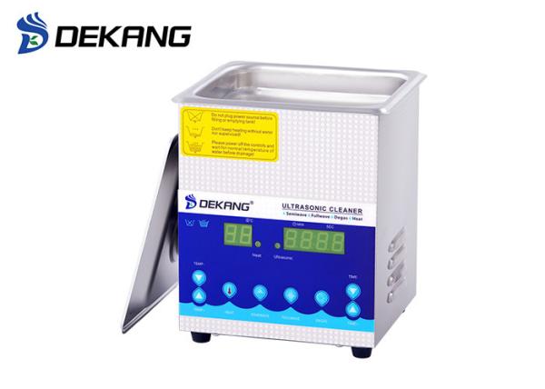 60W 1.3L Mini Ultrasonic Cleaner , Jewelry Vibration Cleaning Machine