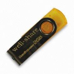 Eslabón giratorio 1GB, 2GB, 4GB, 8GB, memoria USB del metal 16GB compatible con la PC AT-027