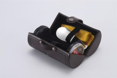 Shoe Shine Kit Polish Sponge Shoe Horn In PU Leather Case Made Promotional Custom
